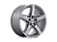 Niche Teramo Anthracite Brushed Face with Tint Clear Wheel; 18x8 (10-15 Camaro, Excluding ZL1)