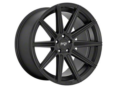 Niche Tifosi Matte Black Wheel; Rear Only; 20x10.5 (10-15 Camaro, Excluding ZL1)