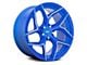 Niche Torsion Anodized Blue Milled Wheel; Rear Only; 20x10.5 (10-15 Camaro, Excluding ZL1)
