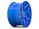 Niche Torsion Anodized Blue Milled Wheel; Rear Only; 20x10.5 (10-15 Camaro, Excluding ZL1)