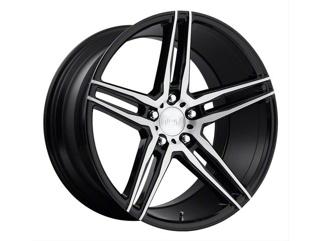 Niche Turin Matte Black Machined Wheel; Rear Only; 20x10.5 (10-15 Camaro, Excluding ZL1)