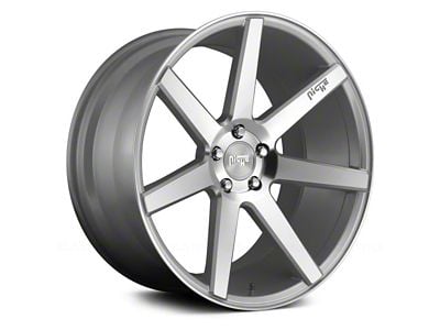 Niche Verona Gloss Silver Machined Wheel; Rear Only; 20x10 (10-15 Camaro, Excluding ZL1)