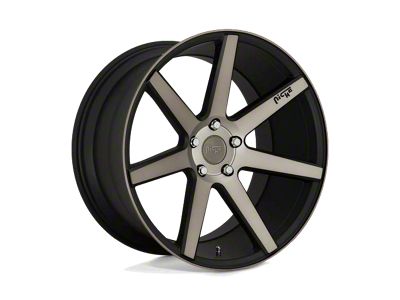 Niche Verona Matte Black Machined Wheel; Rear Only; 20x10 (10-15 Camaro, Excluding ZL1)