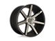 Niche Verona Matte Black Machined Wheel; Rear Only; 20x10 (10-15 Camaro, Excluding ZL1)