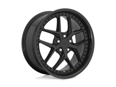 Niche Vice Gloss Black Matte Black Wheel; 19x8.5; 35mm Offset (10-15 Camaro, Excluding ZL1)