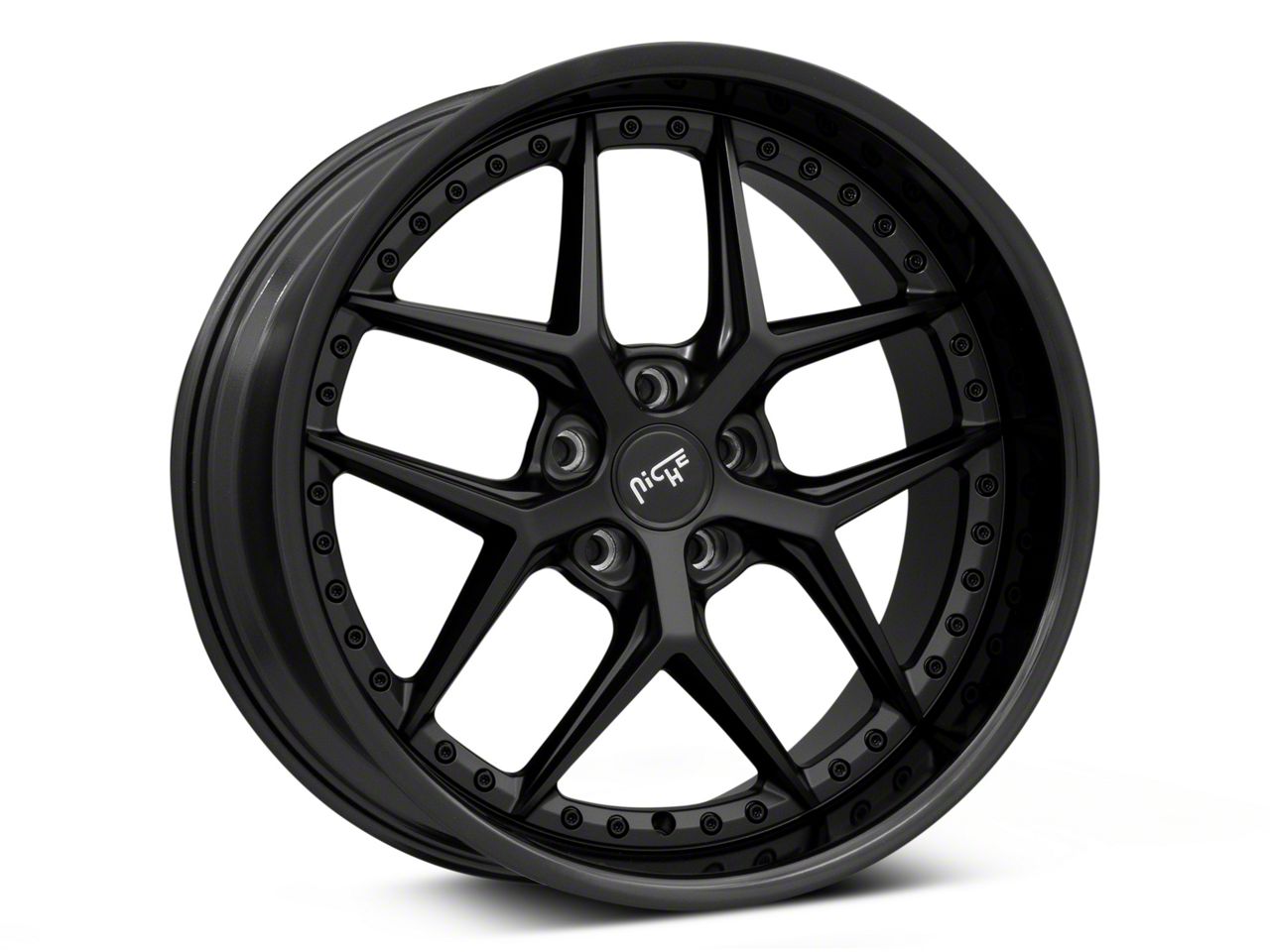 Niche Camaro Vice Gloss Black with Matte Black Wheel; 20x10.5; 35mm Offset  M226200521+35 (10-15 Camaro) - Free Shipping