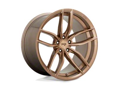 Niche Vosso Glossy Bronze Brushed Wheel; Rear Only; 20x10.5 (10-15 Camaro, Excluding ZL1)