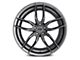 Niche Vosso Matte Anthracite Wheel; Rear Only; 20x10.5 (10-15 Camaro, Excluding ZL1)