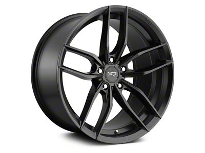 Niche Vosso Matte Black Wheel; 18x9.5; 35mm Offset (10-15 Camaro LS, LT)