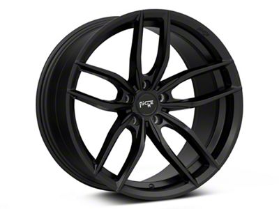 Niche Vosso Matte Black Wheel; Rear Only; 20x11; 25mm Offset (10-15 Camaro)