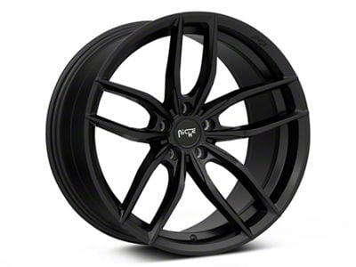 Niche Vosso Matte Black Wheel; Rear Only; 20x11; 35mm Offset (10-15 Camaro)