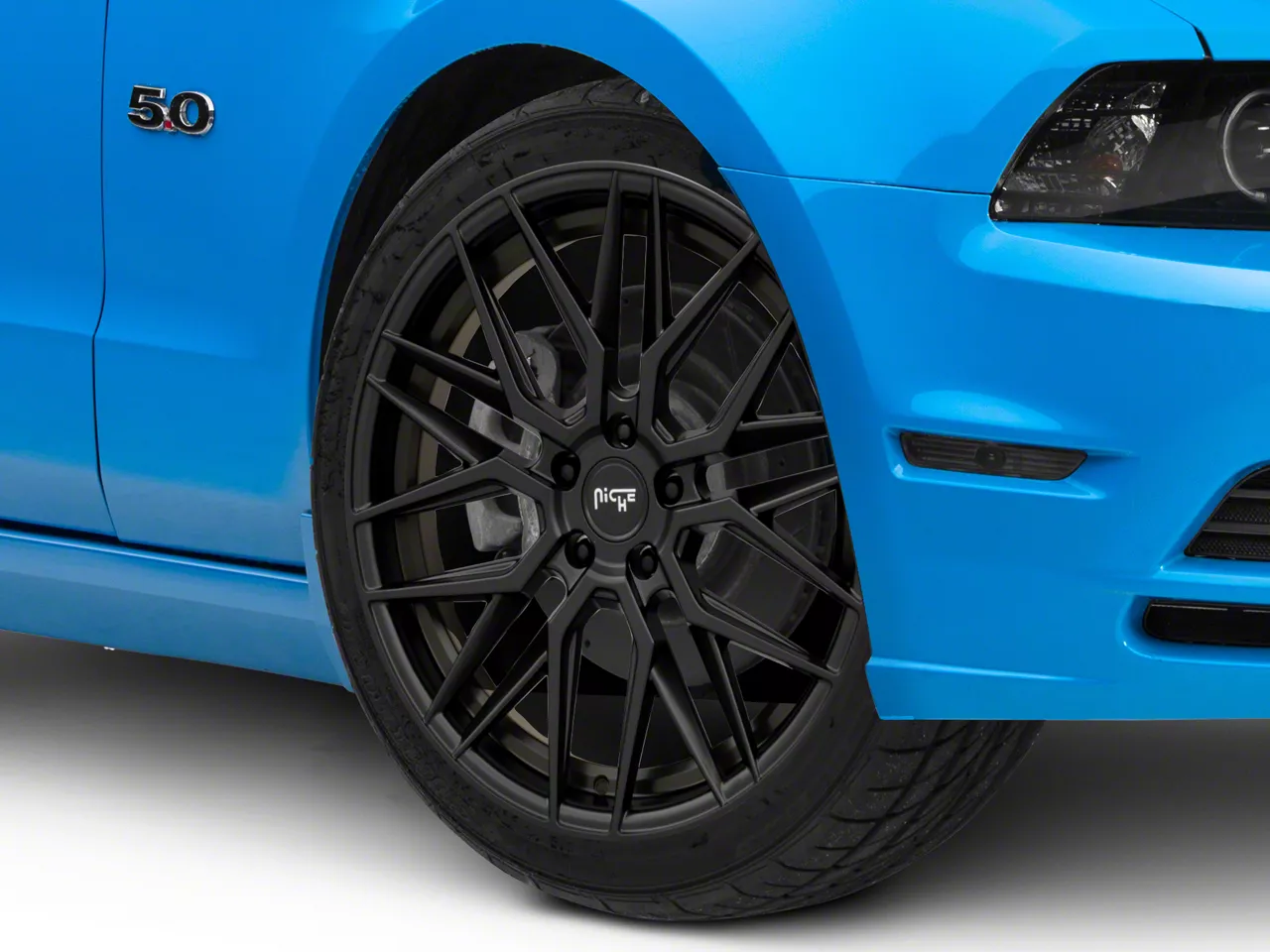 Niche Mustang Gamma Matte Black Wheel; 20x9 M190209065+35 (10-14 ...