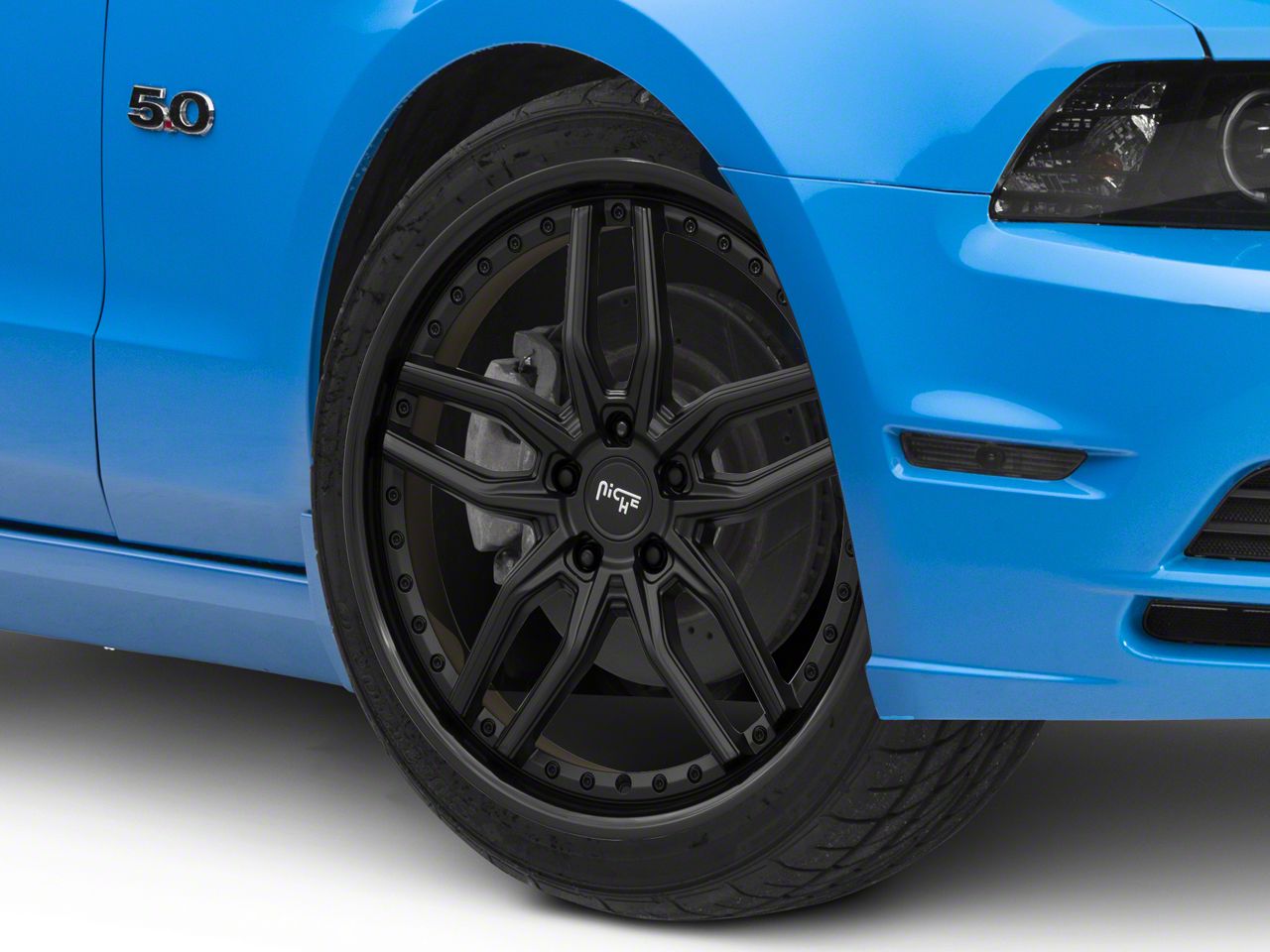 Niche Mustang Methos Gloss Black Matte Black Wheel; 20x9 M194209065+35 