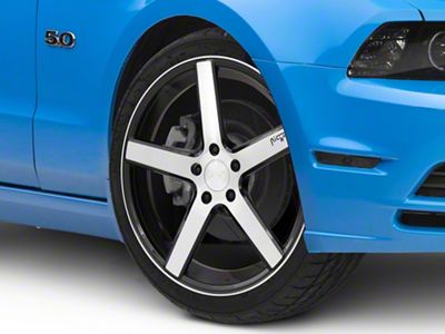 Niche Milan Gloss Black Brushed Wheel; 20x8.5 (10-14 Mustang)