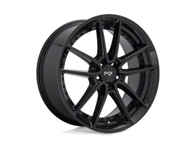 Niche DFS Gloss Black Wheel; 17x8; 40mm Offset (15-23 Mustang GT w/o Performance Pack, , V6)