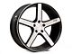 Niche Milan Gloss Black Brushed Wheel; 20x8.5; 35mm Offset (24-25 Mustang)