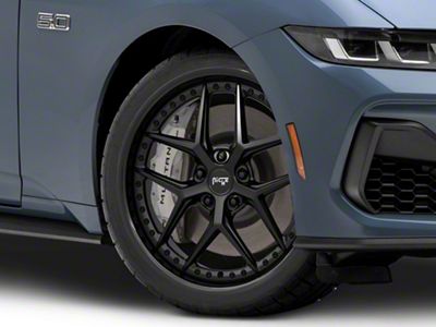 Niche Vice Gloss Black with Matte Black Lip Wheel; 20x9 (2024 Mustang)