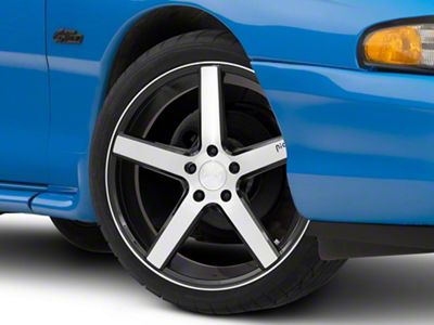 Niche Milan Gloss Black Brushed Wheel; 19x8.5 (94-98 Mustang)