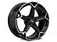 Niche Arrow Gloss Black with Brushed Face Wheel; 20x9 (16-24 Camaro)