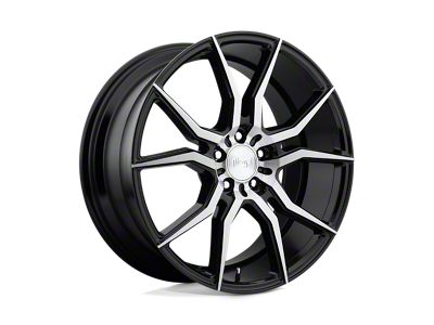 Niche Ascari Gloss Black Brushed Wheel; 19x9.5 (16-24 Camaro, Excluding SS w/ 6-Piston Front Calipers & ZL1)