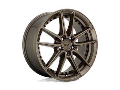 Niche DFS Matte Bronze Wheel; 18x8; 40mm Offset (16-24 Camaro, Excluding SS w/ 6-Piston Front Calipers & ZL1)