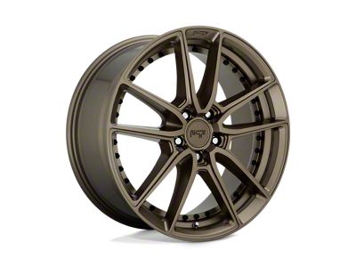 Niche DFS Matte Bronze Wheel; Rear Only; 22x10.5 (16-24 Camaro, Excluding SS w/ 6-Piston Front Calipers & ZL1)