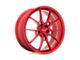 Niche Kanan Brushed Candy Red Wheel; Rear Only; 20x11 (16-24 Camaro, Excluding ZL1)