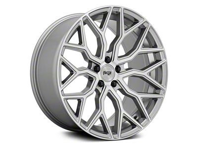 Niche Mazzanti Anthracite Brushed Tint Clear Wheel; Rear Only; 20x10.5 (16-24 Camaro, Excluding ZL1)