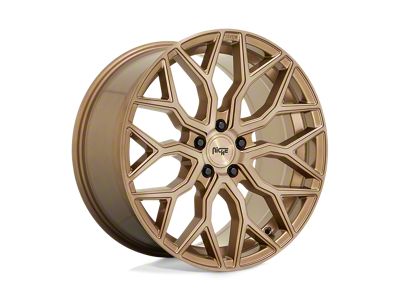 Niche Mazzanti Bronze Brushed Wheel; 22x10 (16-24 Camaro, Excluding SS w/ 6-Piston Front Calipers & ZL1)