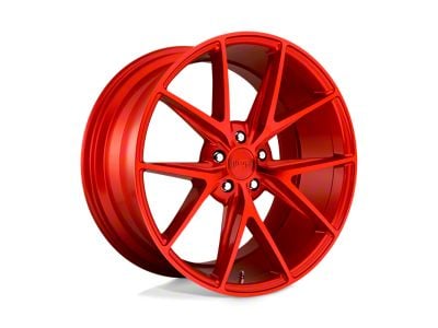 Niche Misano Candy Red Wheel; 19x8.5; 35mm Offset (16-24 Camaro, Excluding SS w/ 6-Piston Front Calipers & ZL1)