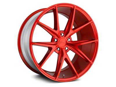 Niche Misano Candy Red Wheel; Rear Only; 20x10 (16-24 Camaro, Excluding ZL1)