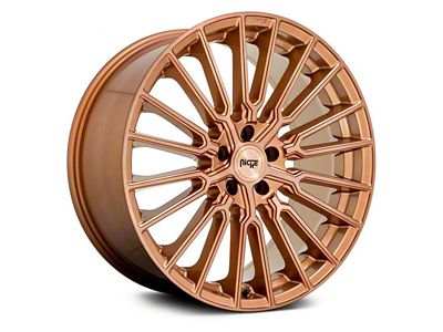 Niche Premio Bronze Brushed Wheel; Rear Only; 20x10.5 (16-24 Camaro, Excluding ZL1)