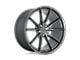 Niche Rainier Matte Anthracite Wheel; 18x8; 40mm Offset (16-24 Camaro, Excluding SS w/ 6-Piston Front Calipers & ZL1)