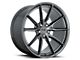 Niche Rainier Matte Anthracite Wheel; Rear Only; 20x10.5 (16-24 Camaro, Excluding ZL1)