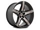 Niche Teramo Matte Black with Double Dark Tint Face Wheel; 18x8 (16-24 Camaro LS, LT, LT1)