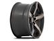 Niche Teramo Matte Black Machined Double Dark Tint Wheel; 20x9 (16-24 Camaro)