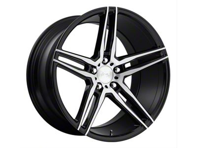 Niche Turin Matte Black Machined Wheel; Rear Only; 20x10.5 (16-24 Camaro, Excluding ZL1)