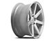 Niche Verona Gloss Silver Machined Wheel; Rear Only; 20x10 (16-24 Camaro, Excluding ZL1)