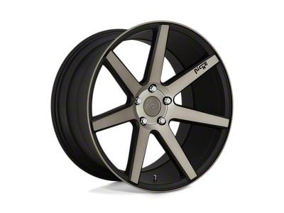 Niche Verona Matte Black Machined Wheel; 19x8.5; 35mm Offset (16-24 Camaro, Excluding SS w/ 6-Piston Front Calipers & ZL1)