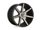 Niche Verona Matte Black Machined Wheel; 19x8.5; 35mm Offset (16-24 Camaro, Excluding SS w/ 6-Piston Front Calipers & ZL1)