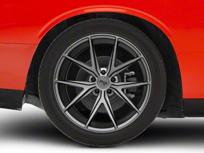 Niche Misano Matte Gunmetal Wheel; Rear Only; 20x10.5; 20mm Offset (08-23 RWD Challenger, Excluding SRT Demon)