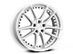 Niche DFS Gloss Silver Machined Wheel; 22x9 (11-23 RWD Charger, Excluding Widebody)
