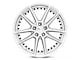 Niche DFS Gloss Silver Machined Wheel; Rear Only; 22x10.5 (11-23 RWD Charger, Excluding Widebody)