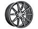 Niche Gemello Gloss Anthracite Machined Wheel; Rear Only; 20x10.5 (11-23 RWD Charger)