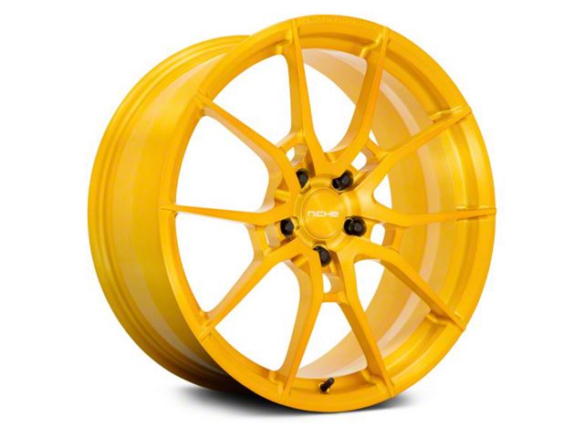 Niche Kanan Brushed Candy Gold Wheel; Rear Only; 20x10 (11-23 RWD Charger, Excluding Widebody)