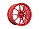 Niche Kanan Brushed Candy Red Wheel; Rear Only; 20x11 (11-23 RWD Charger, Excluding Widebody)