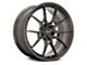 Niche Kanan Brushed Candy Smoke Wheel; Rear Only; 20x10 (11-23 RWD Charger, Excluding Widebody)