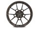 Niche Kanan Brushed Candy Smoke Wheel; Rear Only; 20x10 (11-23 RWD Charger, Excluding Widebody)