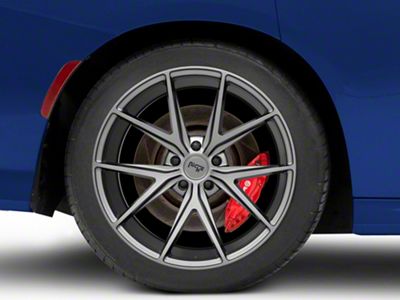 Niche Misano Matte Gunmetal Wheel; Rear Only; 20x10.5; 20mm Offset (11-23 RWD Charger)