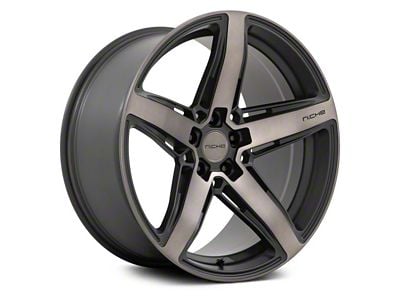Niche Teramo Matte Black with Double Dark Tint Wheel; 20x10.5 (11-23 RWD Charger, Excluding Widebody)